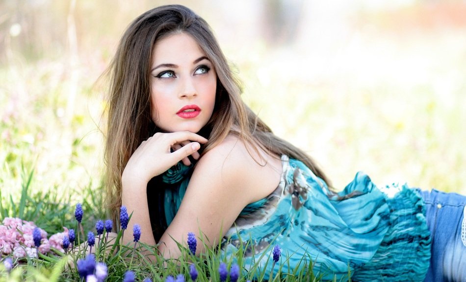 Girl with Flowers