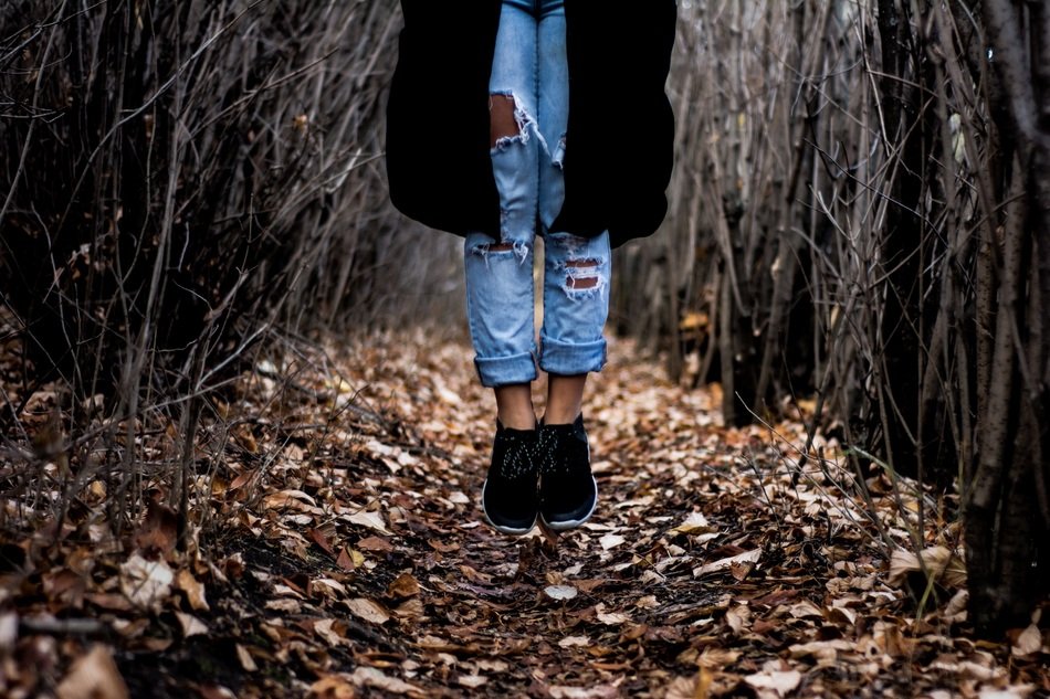 Levitation autumn Park