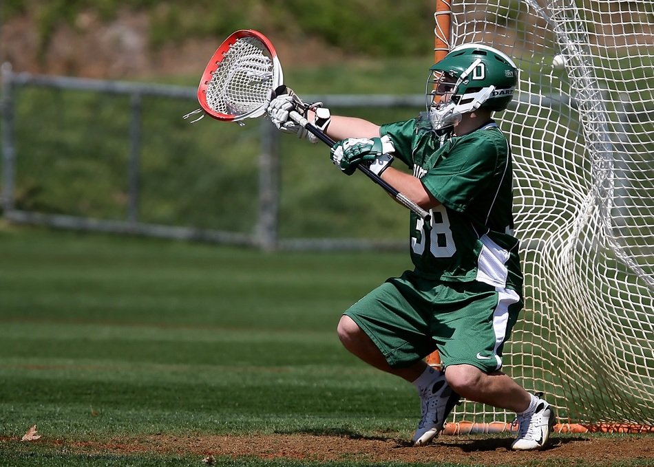 goalkeeper at the gate in lacrosse