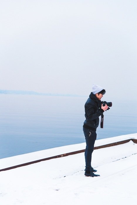 photographer on the waterfront