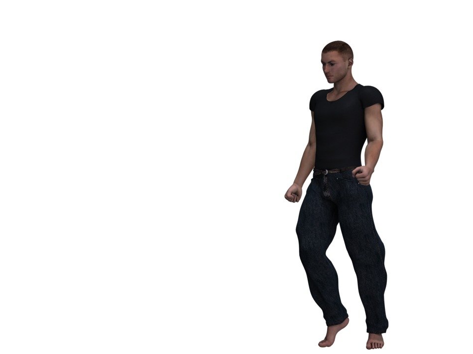 man in digital art