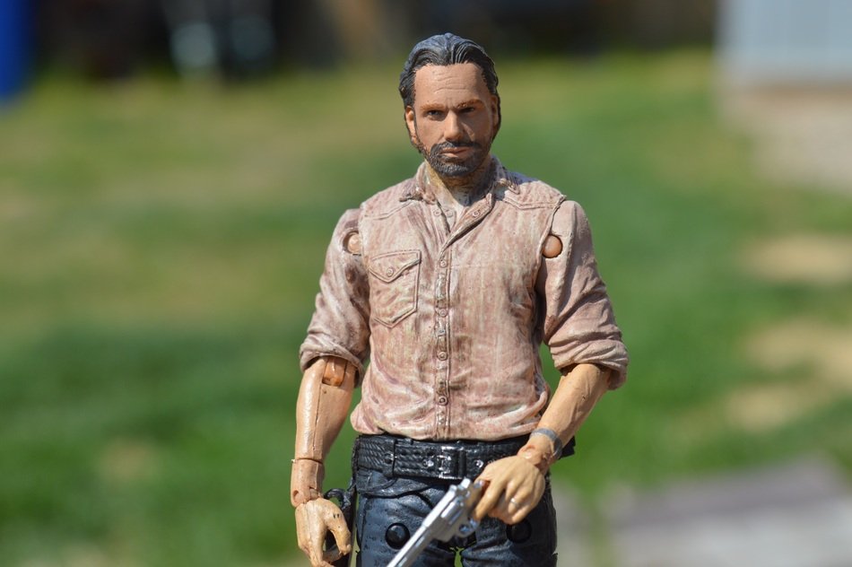 Rick Grimes with a gun