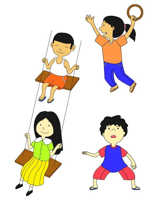 in the picture playing children