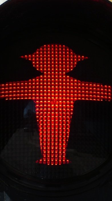 little red man as a sign