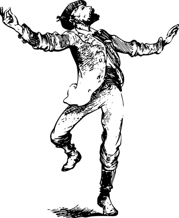 vintage illustration of the Dancing Man