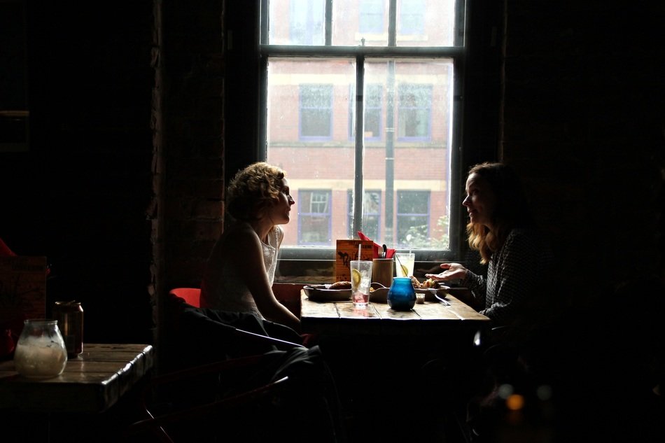 A Pair Of girls in a restaurant