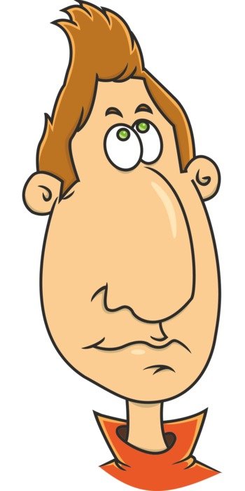 caricature of a hombre narizon