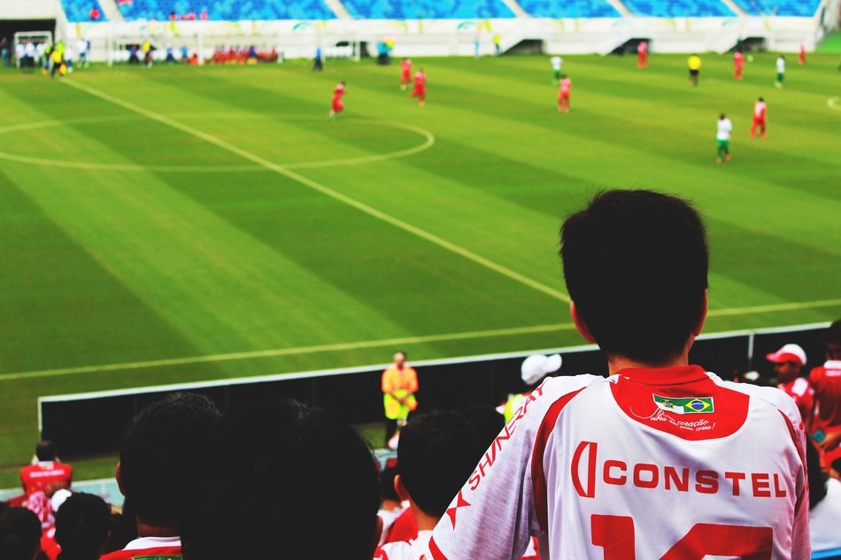 view of the field during the game