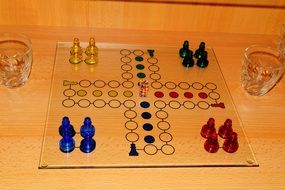 board game with chips
