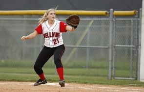Softball First Baseman