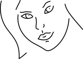 Beauty Face Girl drawing