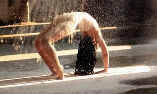 graceful dance with flour
