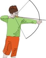 Archer drawing