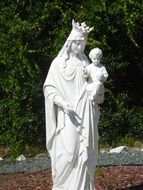 catholic statue of mother and child