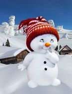 Colorful greeting card in the winter clipart
