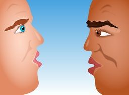 image of talk face to face