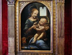 painting of virgin and child in hermitage museum