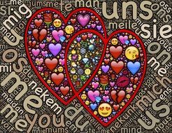 valentines with emoji