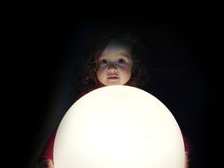 Girl and Moon Bright