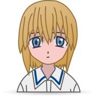 girl as a japanese cartoon character