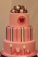 three-tier cake for girls