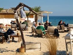 Restautan on the beach in Bulgaria