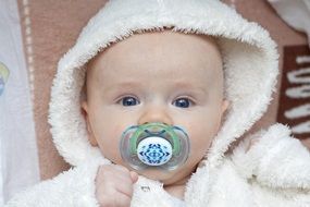 Portrait of the beautiful cute baby