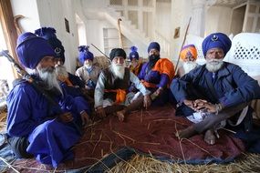 people at a festival in india