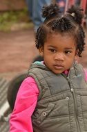 african girl with hairstyle