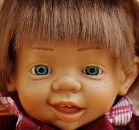 sweet doll face close-up