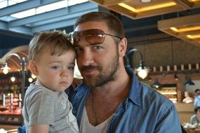 father and son portrait