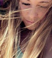 Youth blonde girl model