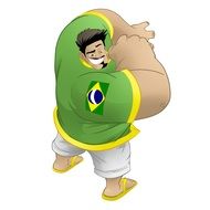 drawing of Brazilian hero