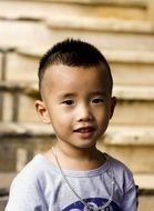 portrait of a child from vietnam