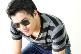 young guy with sunglasses