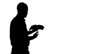 Praying english Man drawing