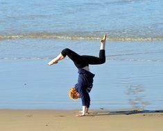 Girl Gymnastics Seaside