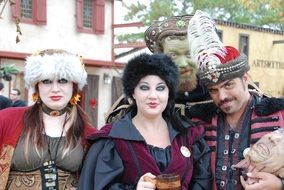 young people having fun on Texas Renaissance Festival