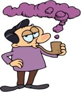 smoking man from cartoon