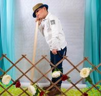 child at a photo shoot