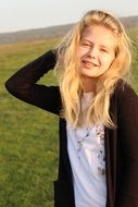 beautiful and cute Girl Blond
