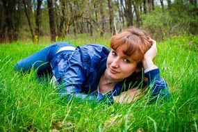 Portrait of young Girl In The Grass