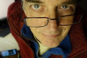 Man Glasses Portrait