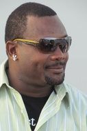 man with exotic appearance