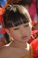 portrait of chinese girl, thailand