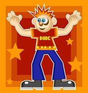 Man dude Cartoon drawing