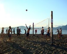 Volleyball game Beach