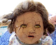 Cracked Cracks Doll Head