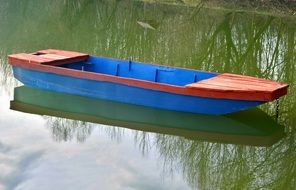 Blue-Red boat