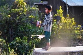 Child Boy Coil Play